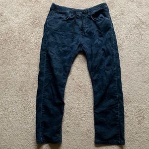 Buffalo Skinny Stretch Jeans Blue Camo Jaw string